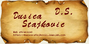 Dušica Stajković vizit kartica